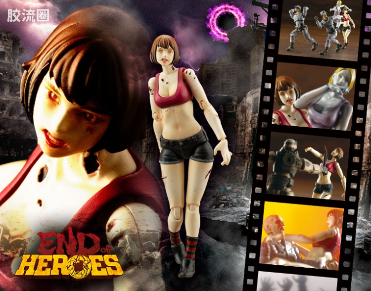 寿屋综合拼装模型系列 END OF HEROES 僵尸落难女孩 - 图片