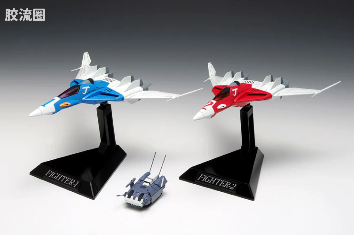 WAVE机甲成品综合系列 W.H.A.M.! ファイター1与ファイター2セット 特典 - 图片