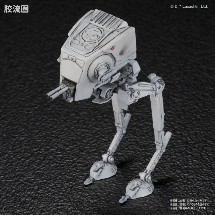万代 星球大战系列拼装模型 Vehicle Model系列 VM-08 AT-ST & 雪地飞车 套装 - 图片