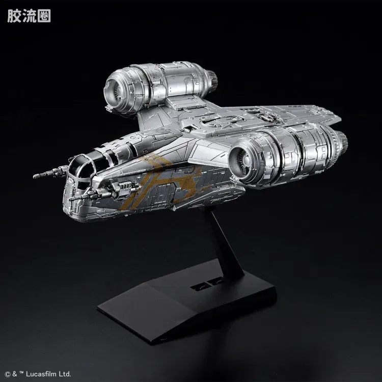 万代 星球大战系列拼装模型 Vehicle Model系列 剃刀冠号(银色涂层Ver.) - 图片