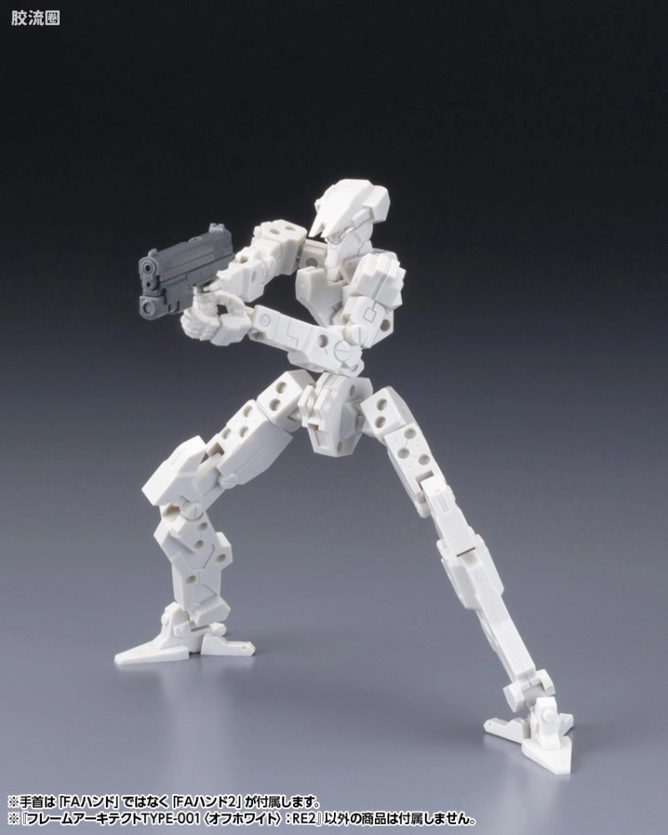 寿屋FRAME ARMS 骨架 TYPE-001 通用骨架(灰白色) :RE2 - 图片