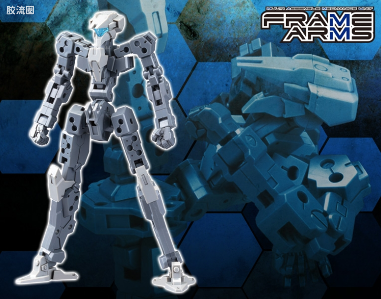 寿屋FRAME ARMS 骨架 TYPE-001 通用骨架(灰色) :RE - 图片