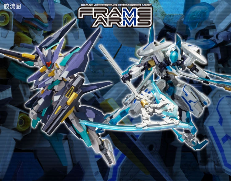 寿屋FRAME ARMS 其他限定及特别版 YSX-24RD脊柱夜刃 VS NSG-X2白皙魔鸟 - 图片
