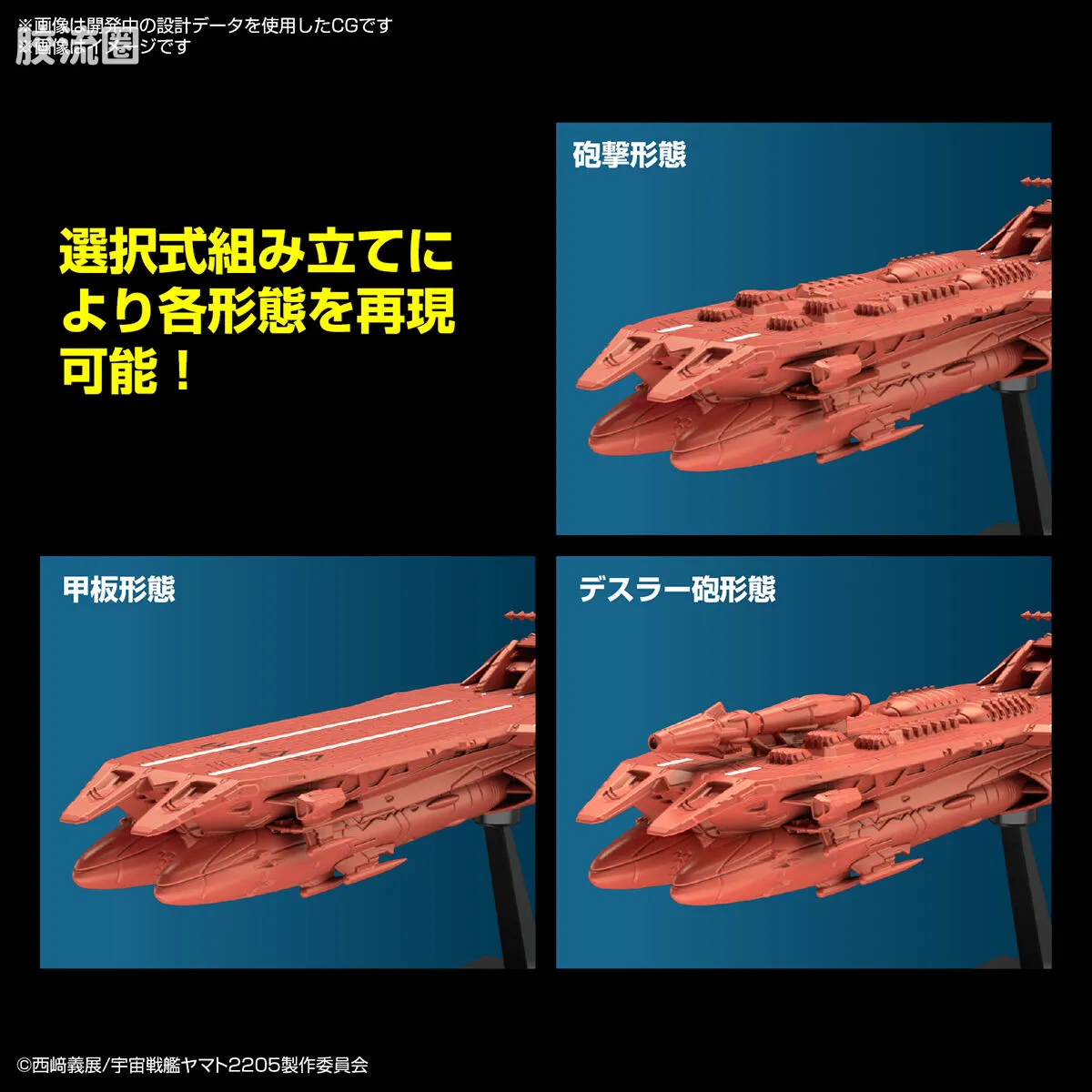 机甲收藏系列Mecha Collection 宇宙战舰大和号 戴斯拉III世 - 图片