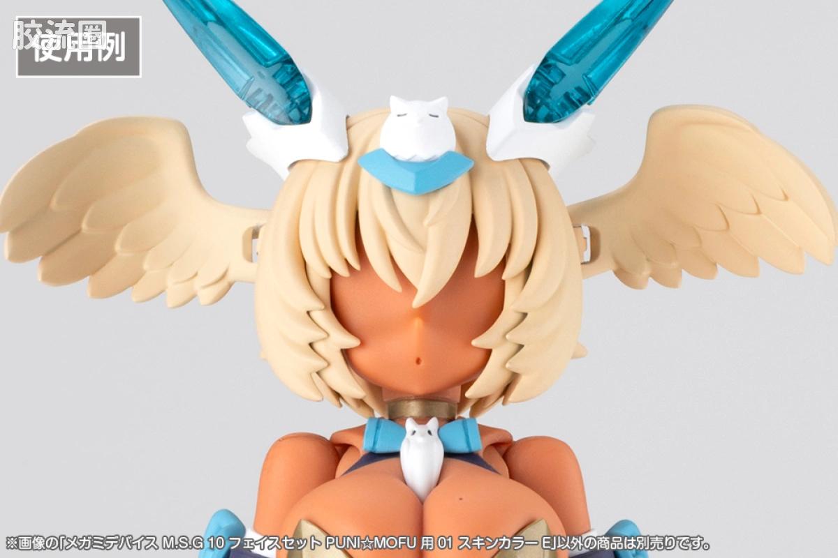 女神装置 女神装置M.S.G 10 脸部配件套装 PUNI☆MOFU用 01 肤色E - 图片