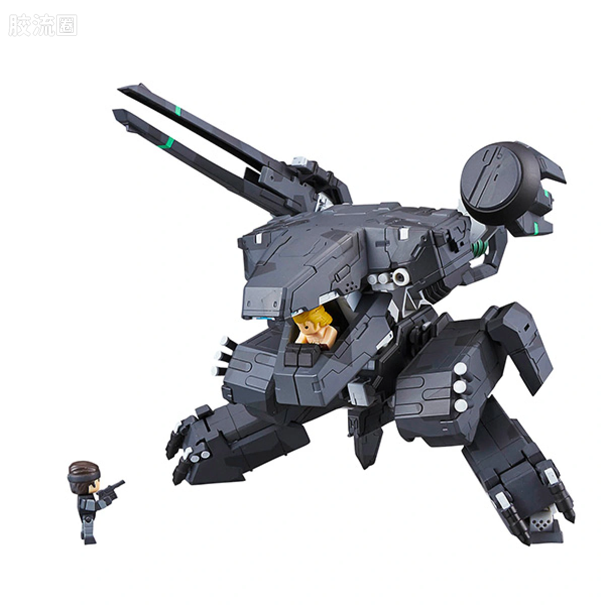 Mega House机甲综合系列 Variable Action D-SPEC Metal Gear REX (Black.Ver.) - 图片