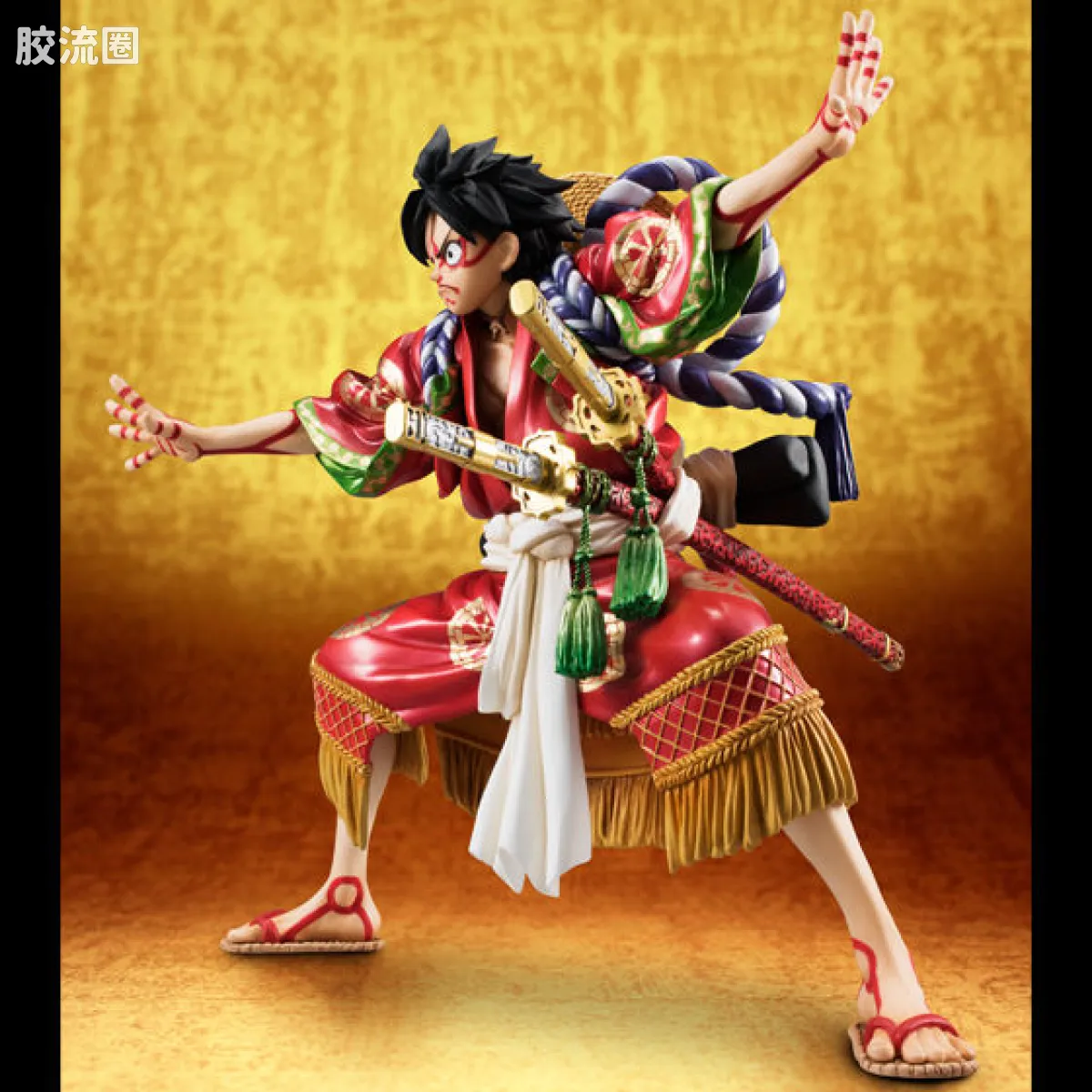 海贼王P.O.P系列 sailing again KABUKI-EDITION 路飞 - 图片