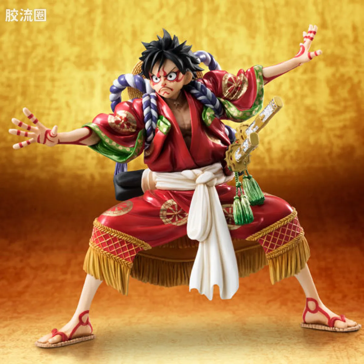 海贼王P.O.P系列 sailing again KABUKI-EDITION 路飞 - 图片