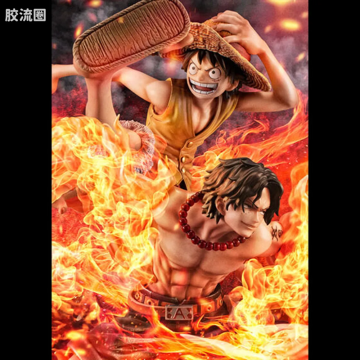 海贼王P.O.P系列 NEO-MAXIMUM 路飞&艾斯 ~兄弟之绊~ 20周年限定Ver. - 图片