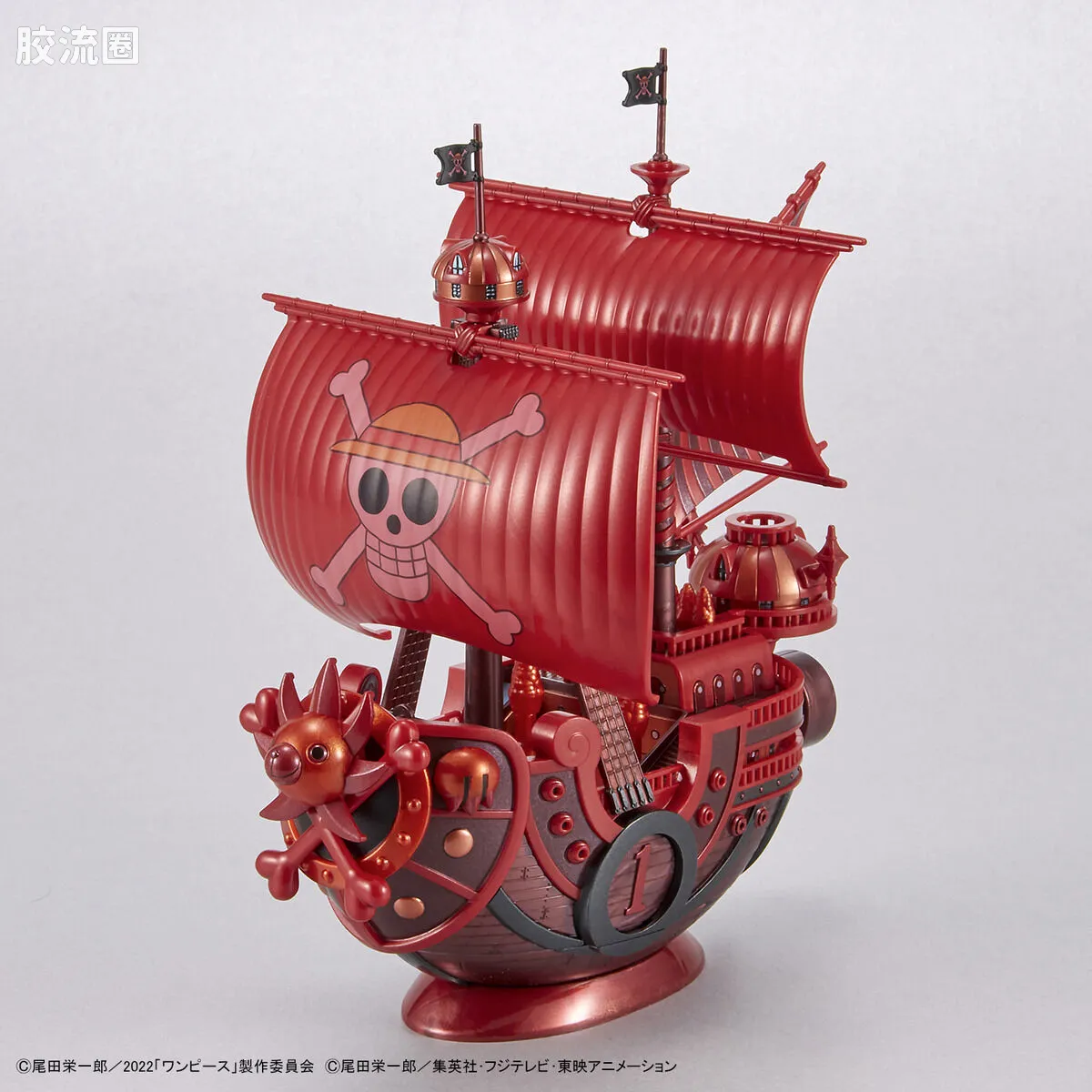 海贼王伟大的船收藏系列拼装模型 伟大的船 千阳号 <海贼王 FILM RED>公开纪念配色Ver. - 图片