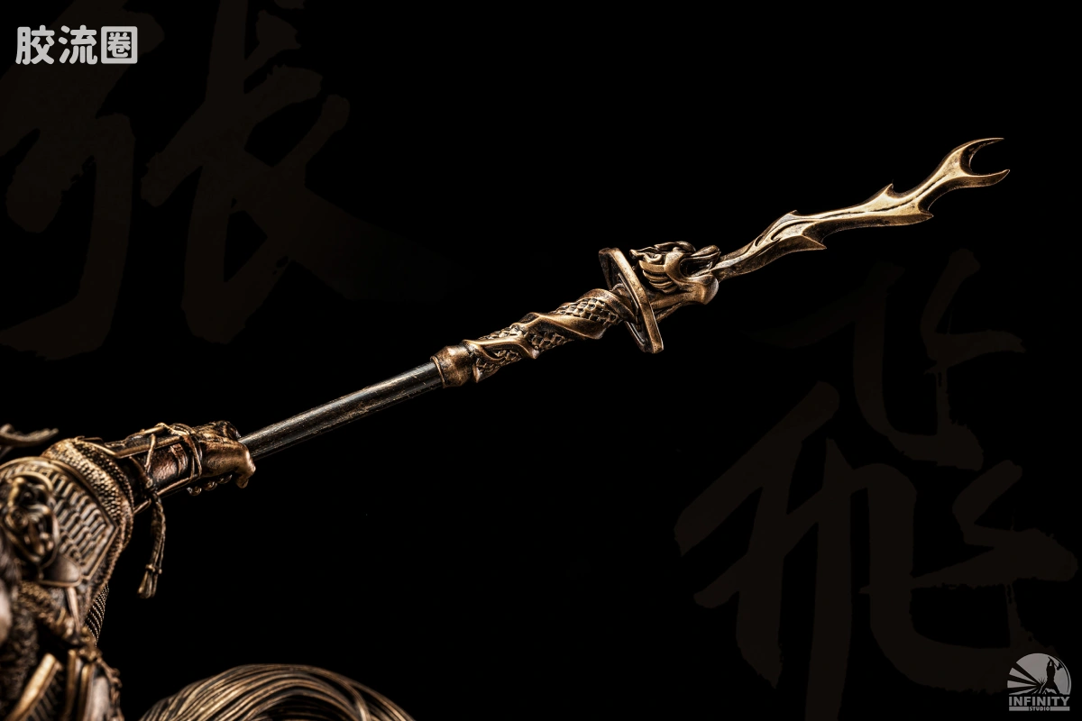 开天工作室 日系手办&雕像系列 三国系列 三国群雄系列 张飞 1/7全身像 铜色版 - 图片