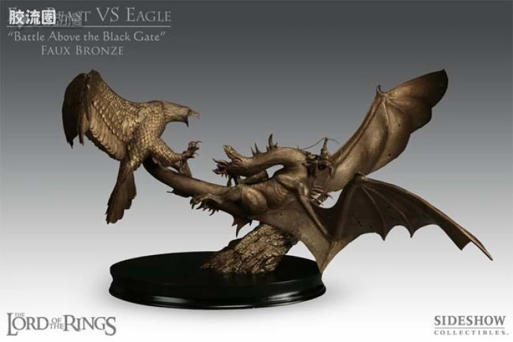 sideshow静态模型系列 Polystone Diorama 仿青铜版巨龙VS鹰 EX版