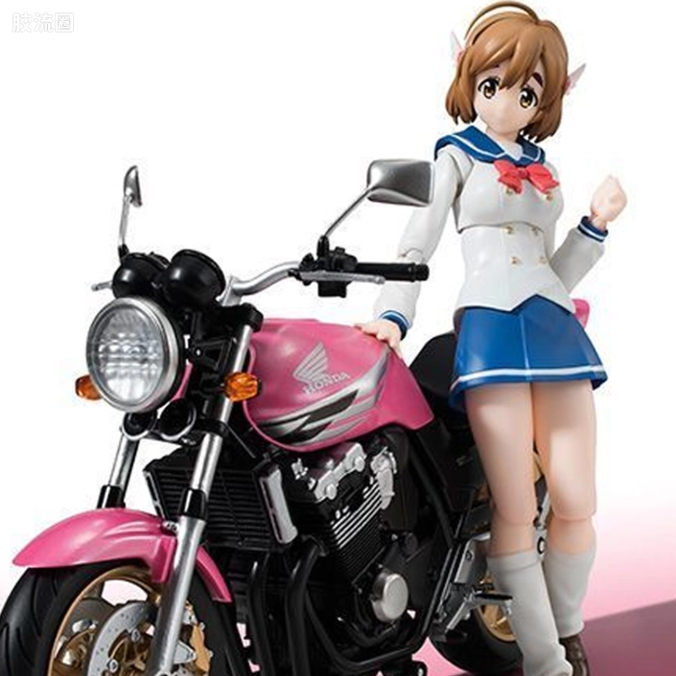 SHF 爆音少女系列 佐仓羽音(制服) & CB400 SUPER FOUR