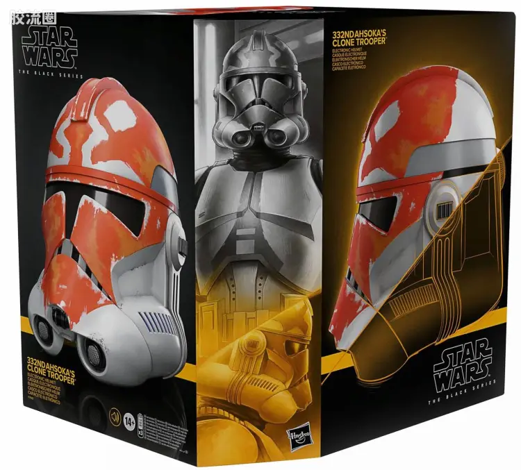 星球大战 THE BLACK SERIES 1/1头盔 克隆人战争 阿索卡332联队克隆兵