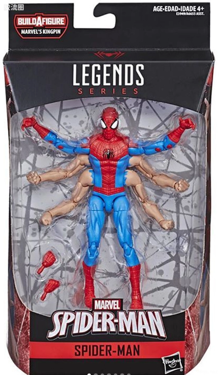 Marvel Legends/漫威传奇 可动人偶系列 金并系列 六臂蜘蛛侠