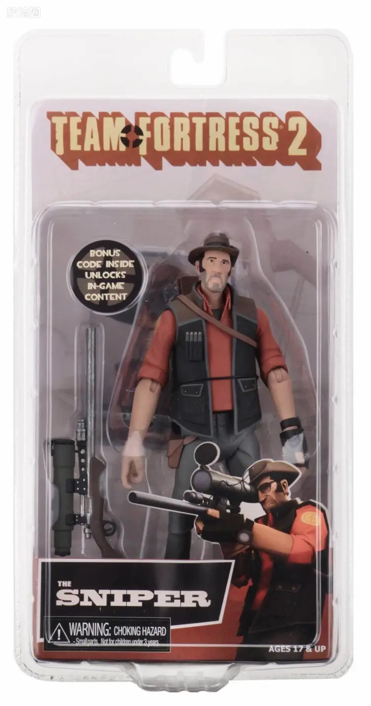 NECA 7寸可动人形系列 普通版 军团要塞2 狙击手(红) 第4代