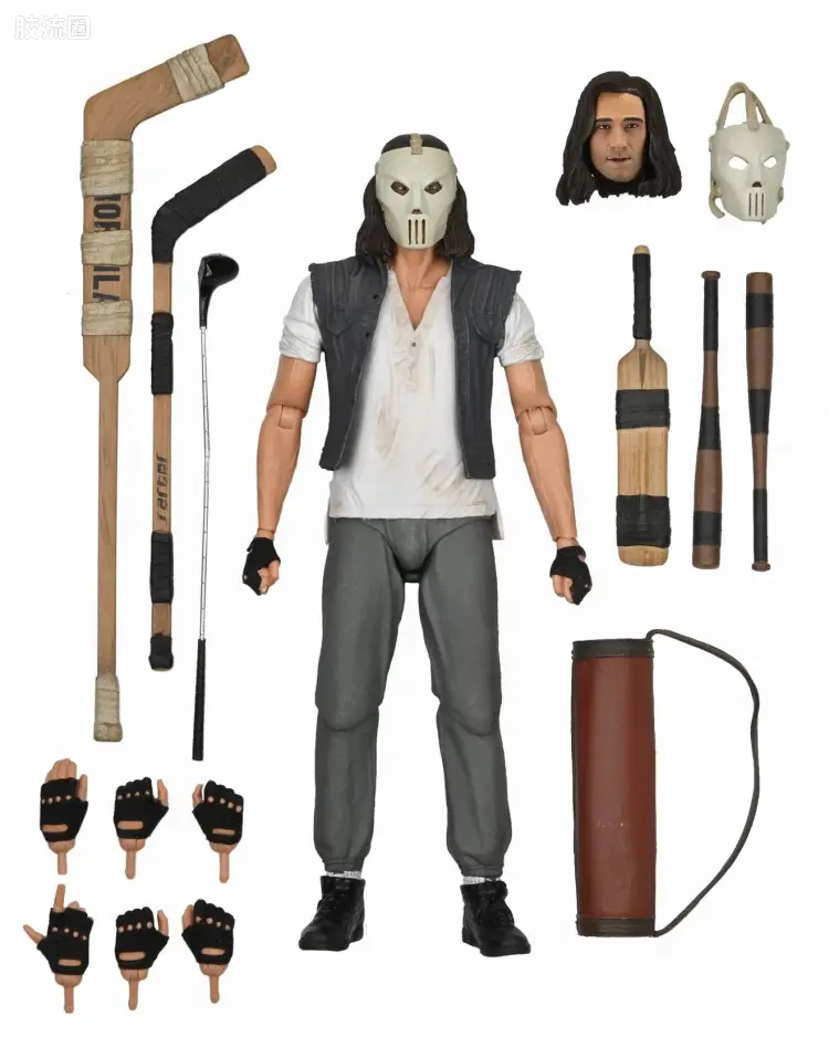 NECA 7寸可动人形系列 忍者神龟 电影版系列 凯西·琼斯(露面版) 