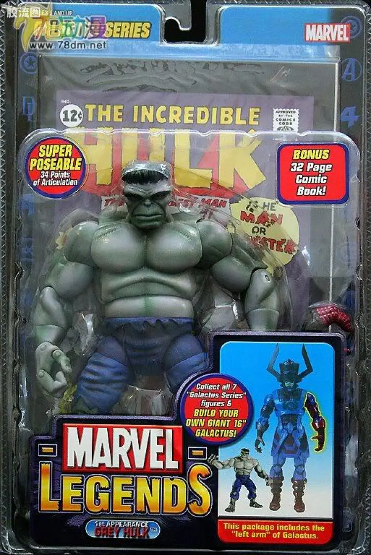 Marvel Legends/漫威传奇 可动人偶系列 第9代 初次登场 浩克