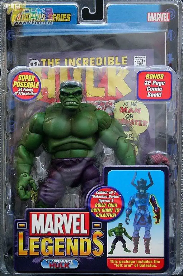 Marvel Legends/漫威传奇 可动人偶系列 第9代 初次登场 浩克 特别版