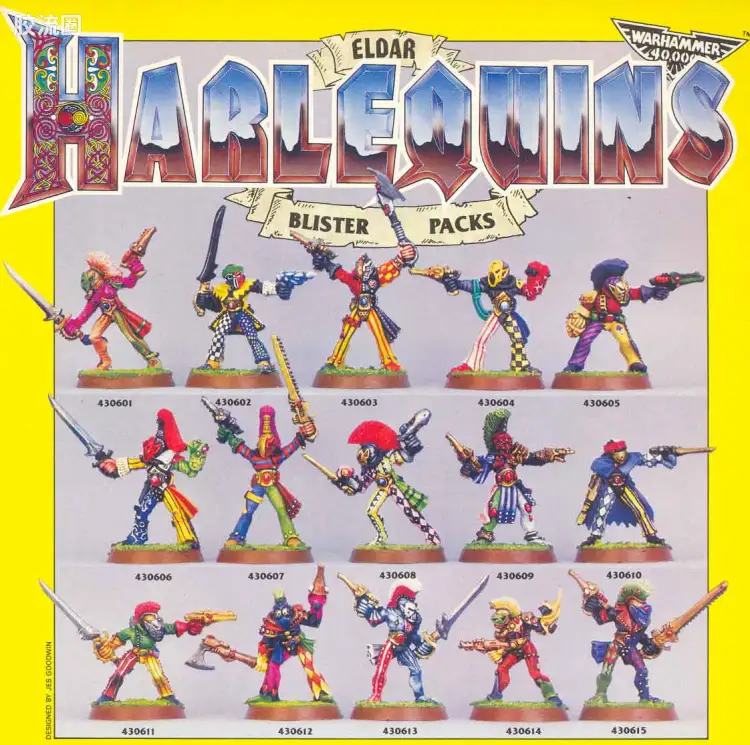 战锤40K Harlequin 丑角 初版 剧团