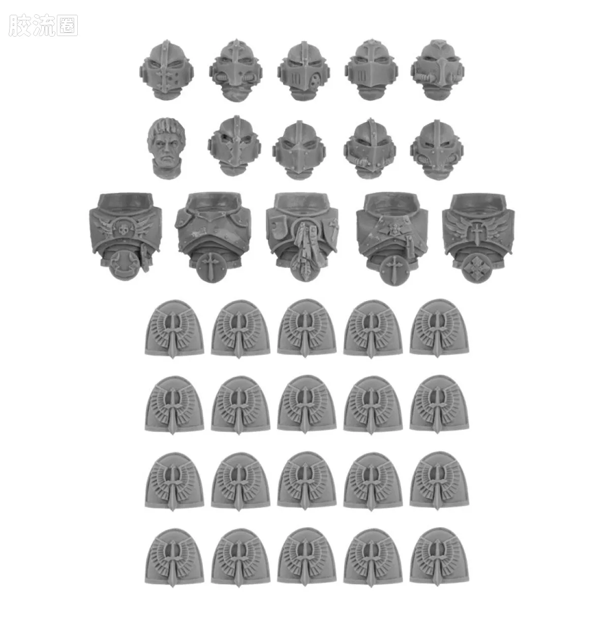 战锤：荷鲁斯之乱 Warhammer: The Horus Heresy Dark Angels 第一军团 黑暗天使 初版 星际战士升级改件