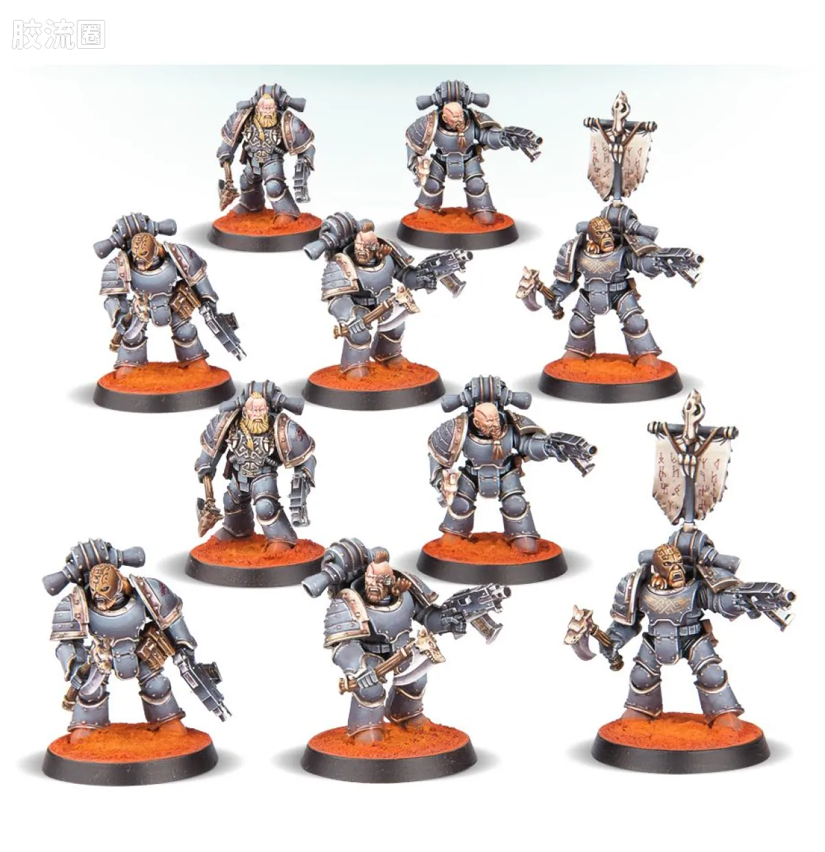 战锤：荷鲁斯之乱 Warhammer: The Horus Heresy Space Wolves 第六军团 太空野狼 初版 灰色屠杀者远距离攻击小队