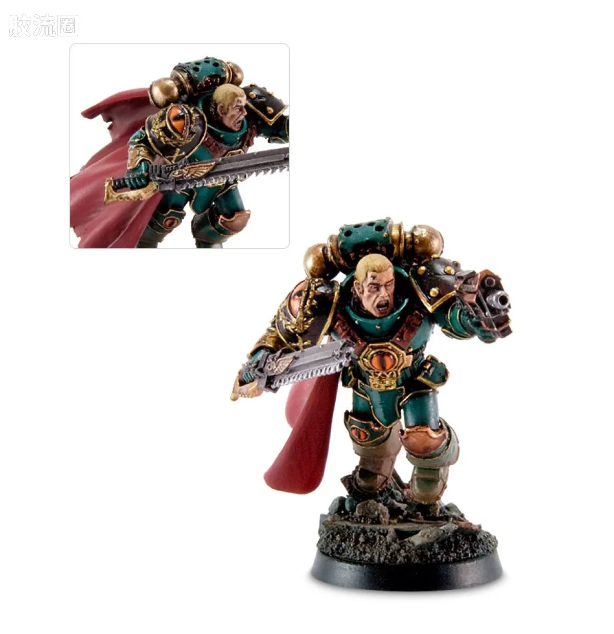 战锤：荷鲁斯之乱 Warhammer: The Horus Heresy 帝国通用单位 初版 荷鲁斯之子忠诚派 十连长 加维尔·洛肯