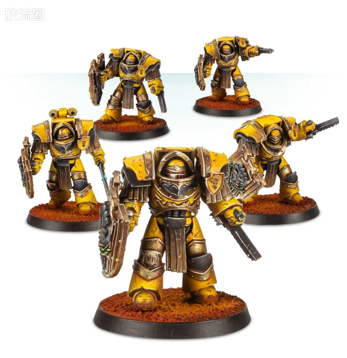 战锤：荷鲁斯之乱 Warhammer: The Horus Heresy Imperial Fists 第七军团 帝国之拳 初版 铁骑型风暴盾终结者