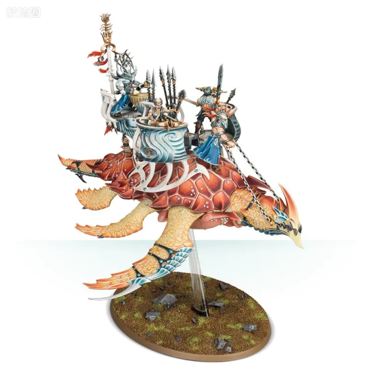 战锤：西格玛时代 Warhammer：Age of Sigmar Idoneth Deepkin 深渊海灵 初版 阿凯兰 巨甲龟