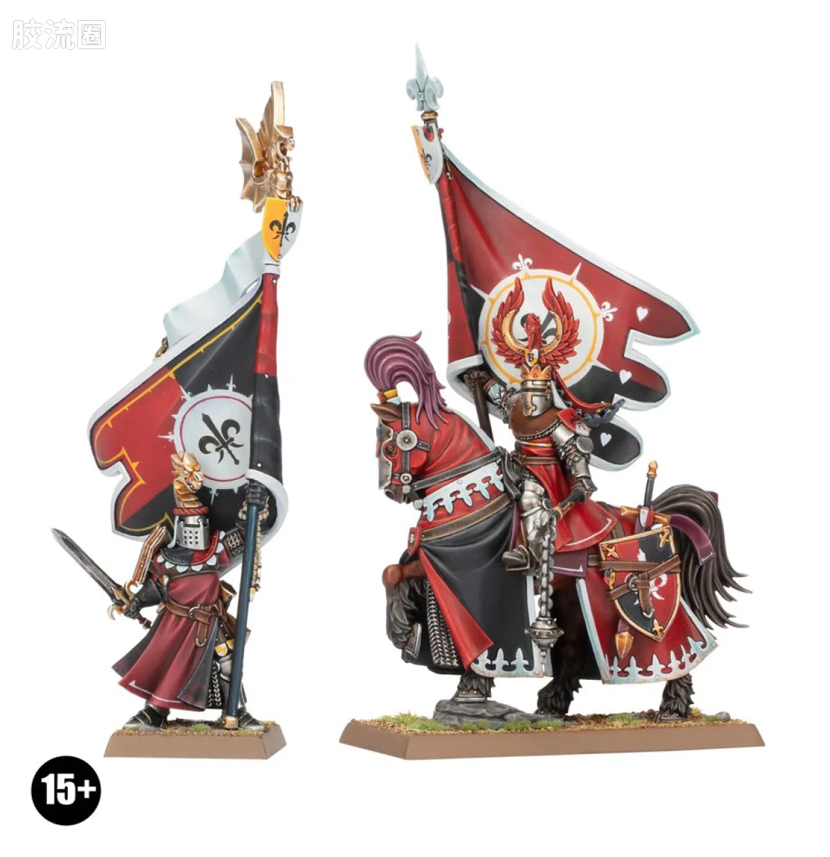 战锤：旧世界 Warhammer: The Old World Kingdom of Bretonnia 巴托尼亚王国 初版 骑马与步行的战斗旗手