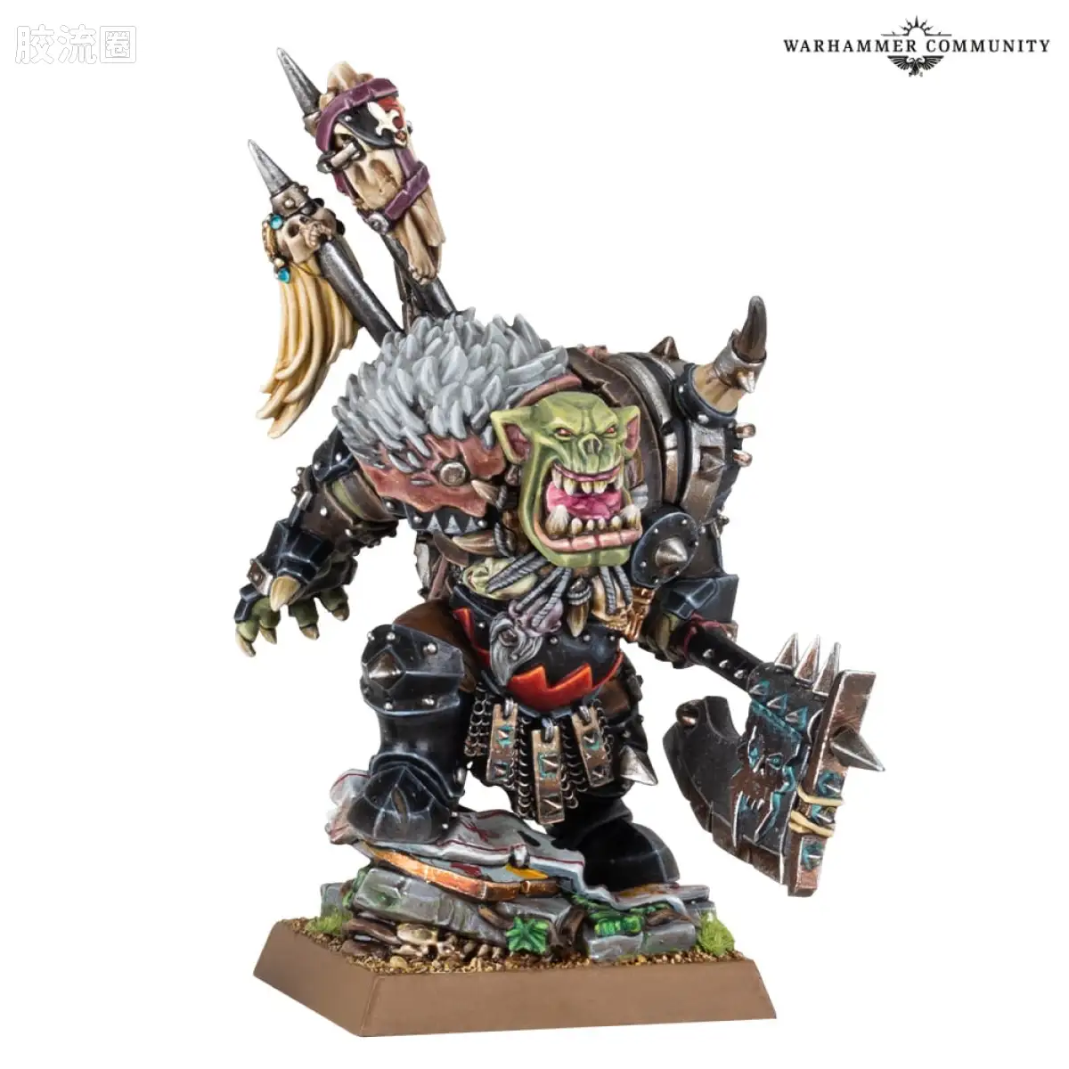 战锤：旧世界 Warhammer: The Old World Orc and Goblin Tribes 兽人与地精部落 初版 黑兽人首领
