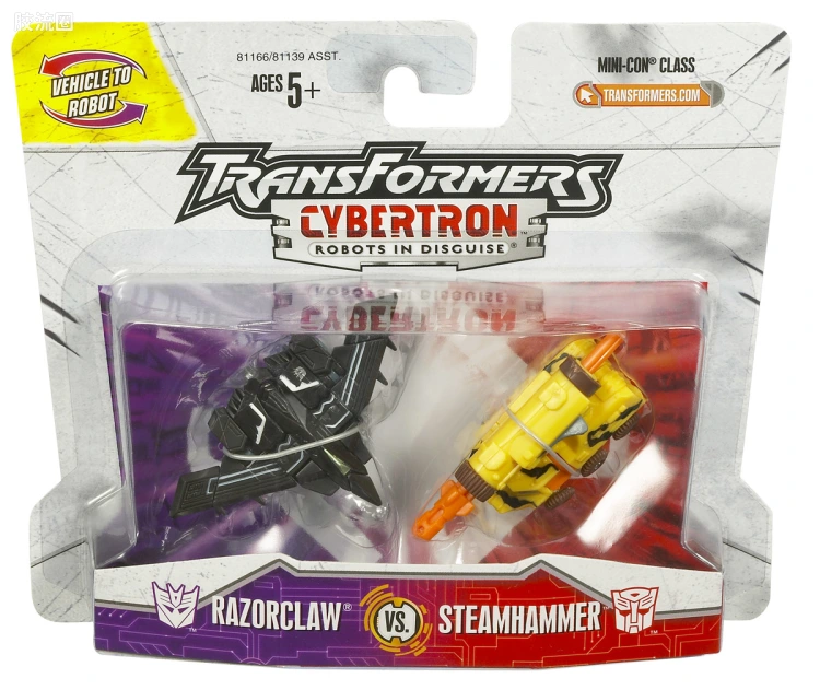 变形金刚Cybertron 塞伯坦之谜/塞伯坦传奇 迷你级 利爪 VS 蒸汽锤