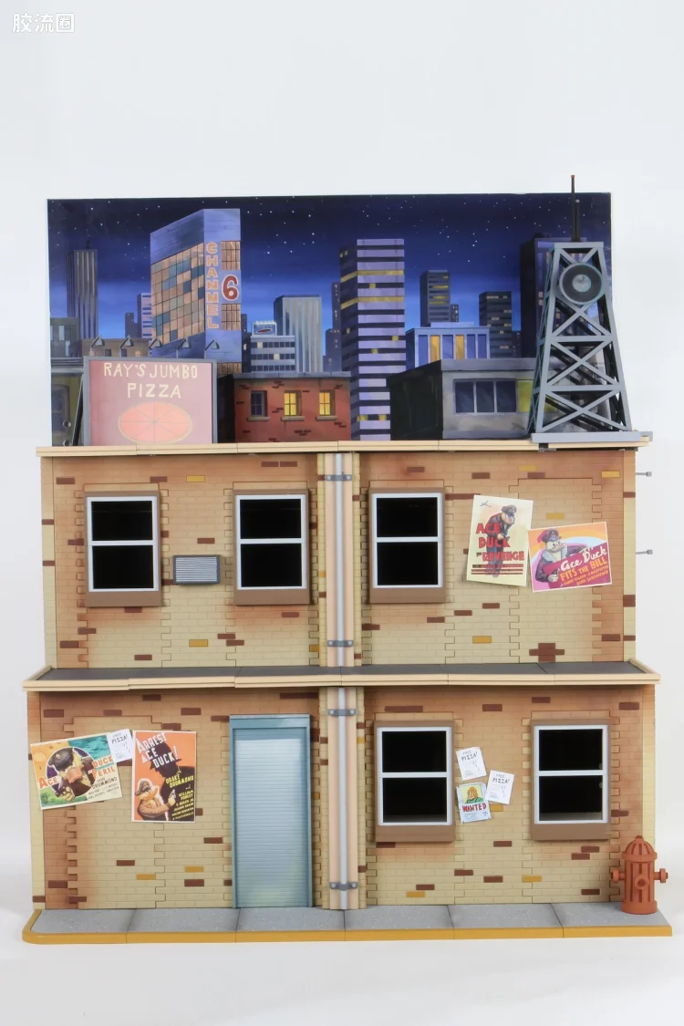 NECA 7寸可动人形系列 场景系列 动画版 忍者神龟 街景场景