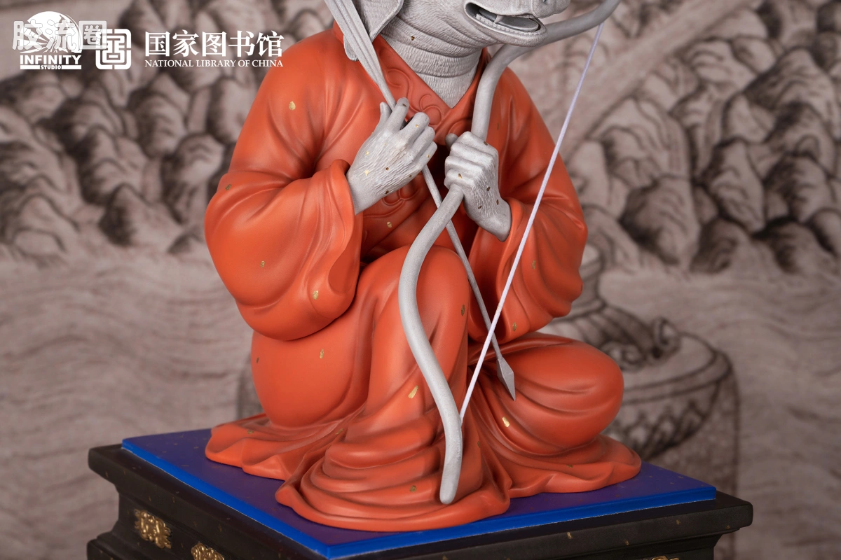 开天工作室 日系手办&雕像系列 十二生肖兽首系列 亥猪 点星三彩 - 图片