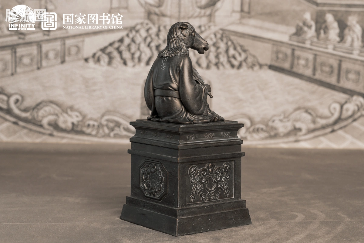 开天工作室 日系手办&雕像系列 十二生肖兽首系列 午马 月下古铜 - 图片