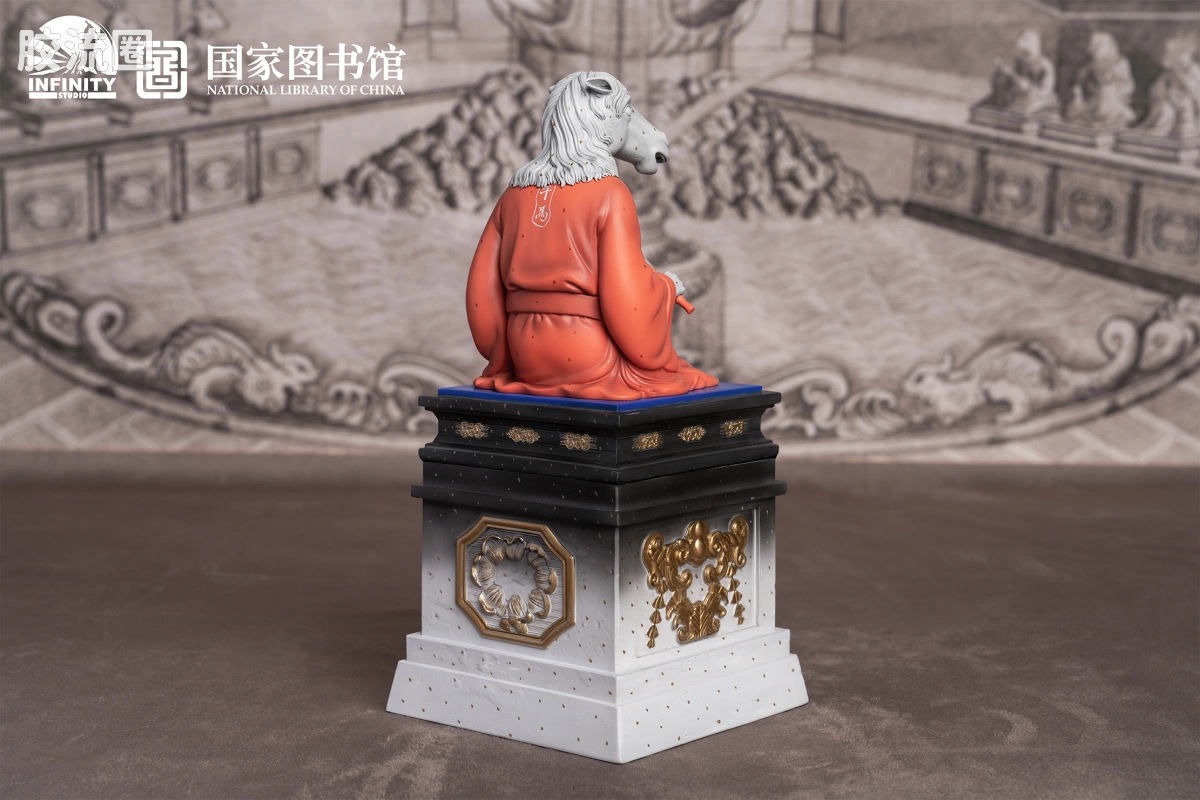 开天工作室 日系手办&雕像系列 十二生肖兽首系列 午马 点星三彩 - 图片