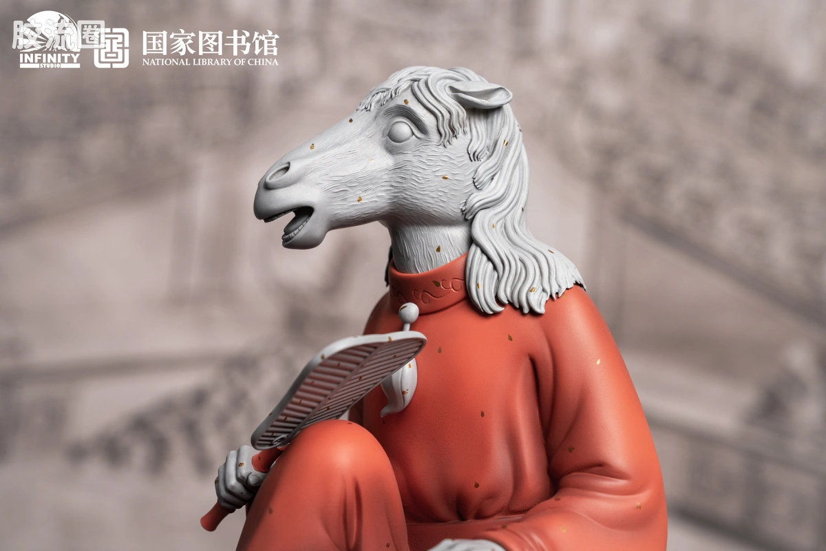 开天工作室 日系手办&雕像系列 十二生肖兽首系列 午马 点星三彩 - 图片