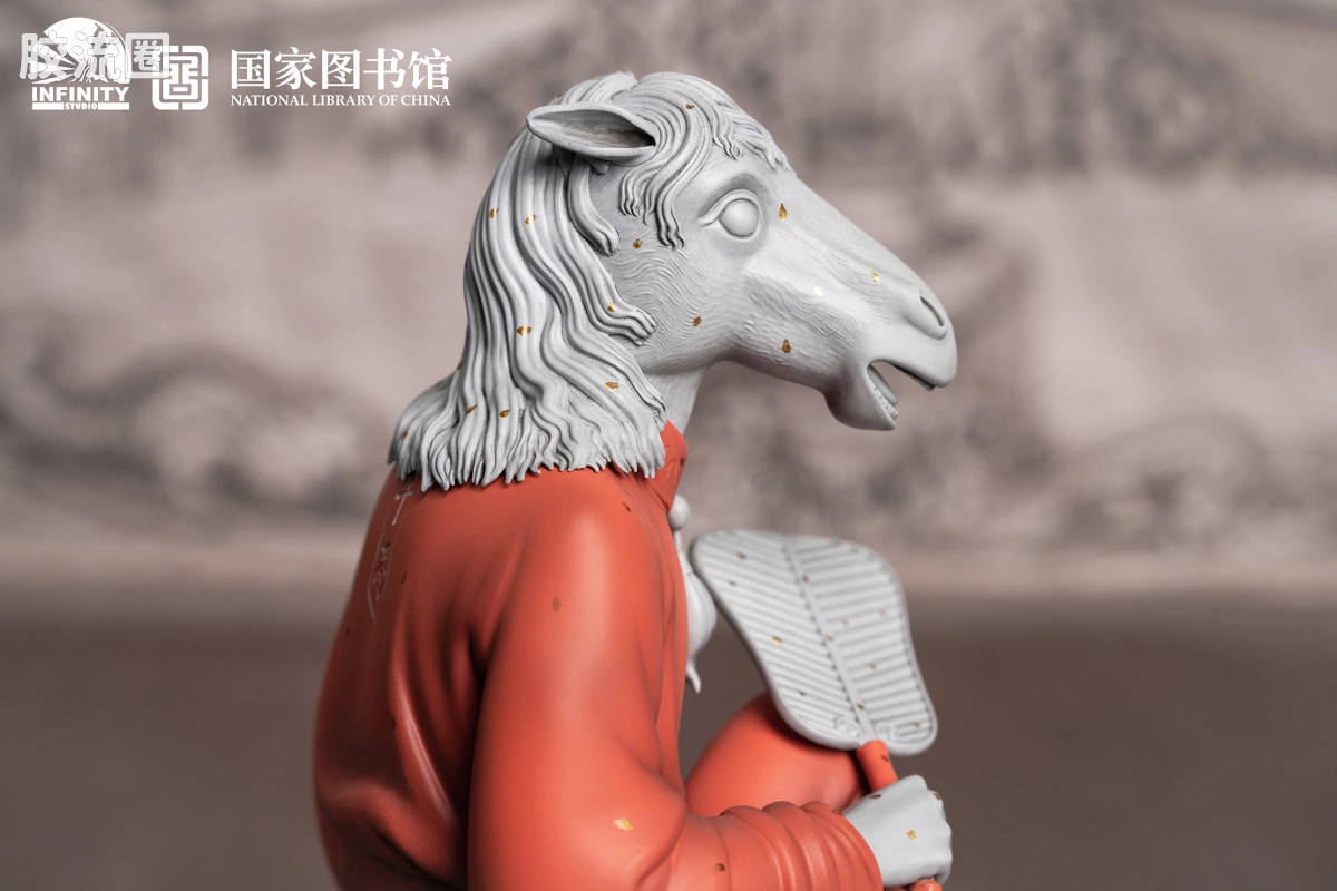 开天工作室 日系手办&雕像系列 十二生肖兽首系列 午马 点星三彩 - 图片