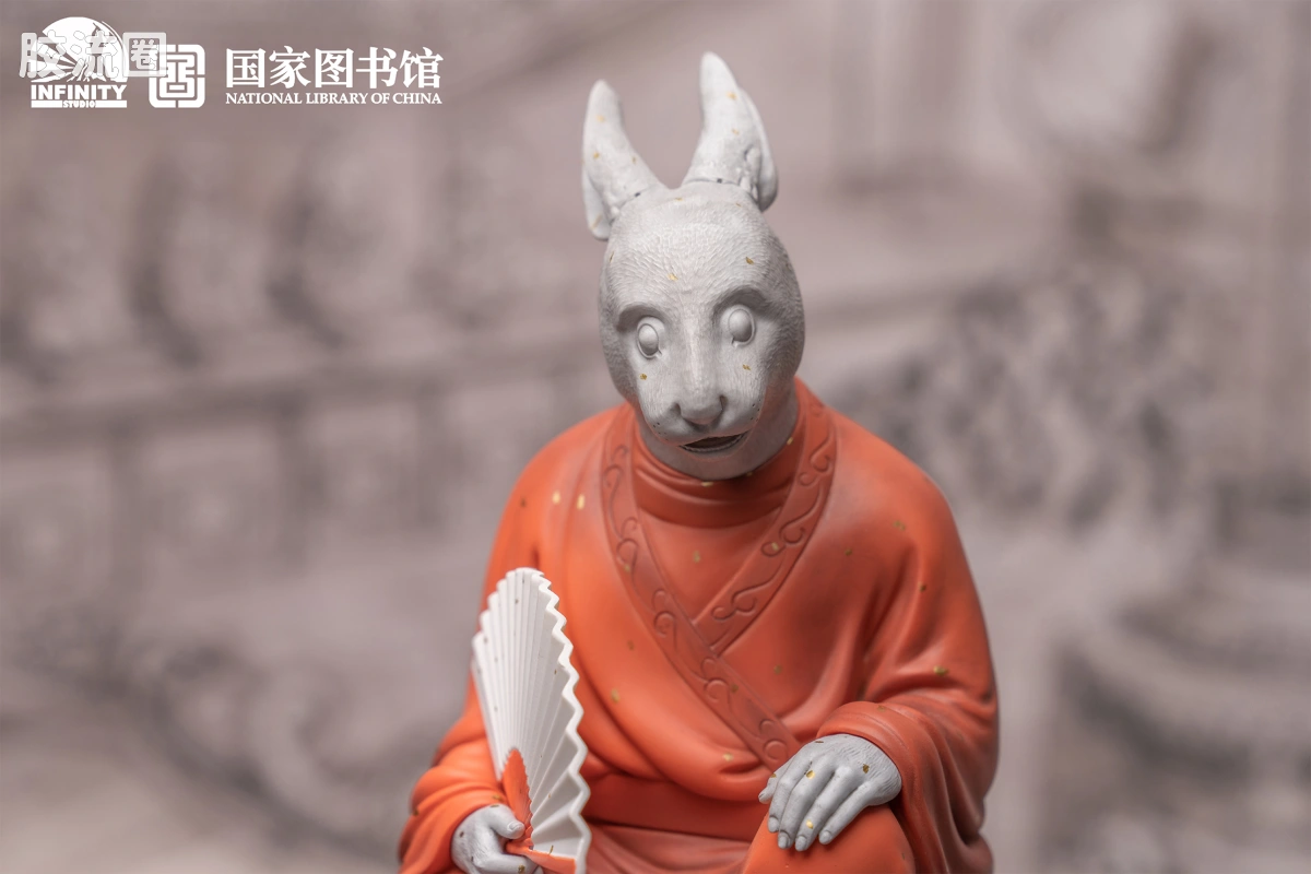 开天工作室 日系手办&雕像系列 十二生肖兽首系列 卯兔 点星三彩 - 图片