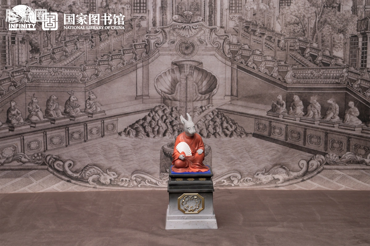 开天工作室 日系手办&雕像系列 十二生肖兽首系列 卯兔 点星三彩 - 图片