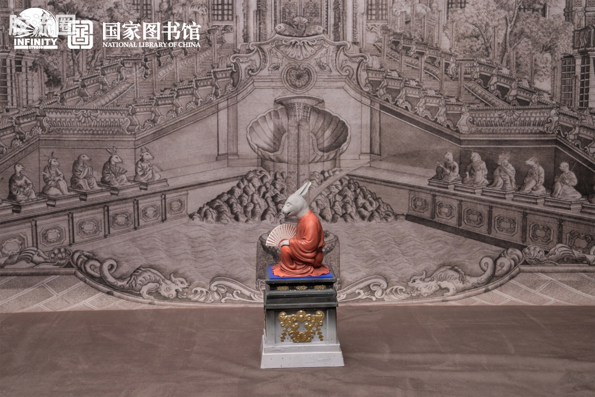 开天工作室 日系手办&雕像系列 十二生肖兽首系列 卯兔 点星三彩 - 图片
