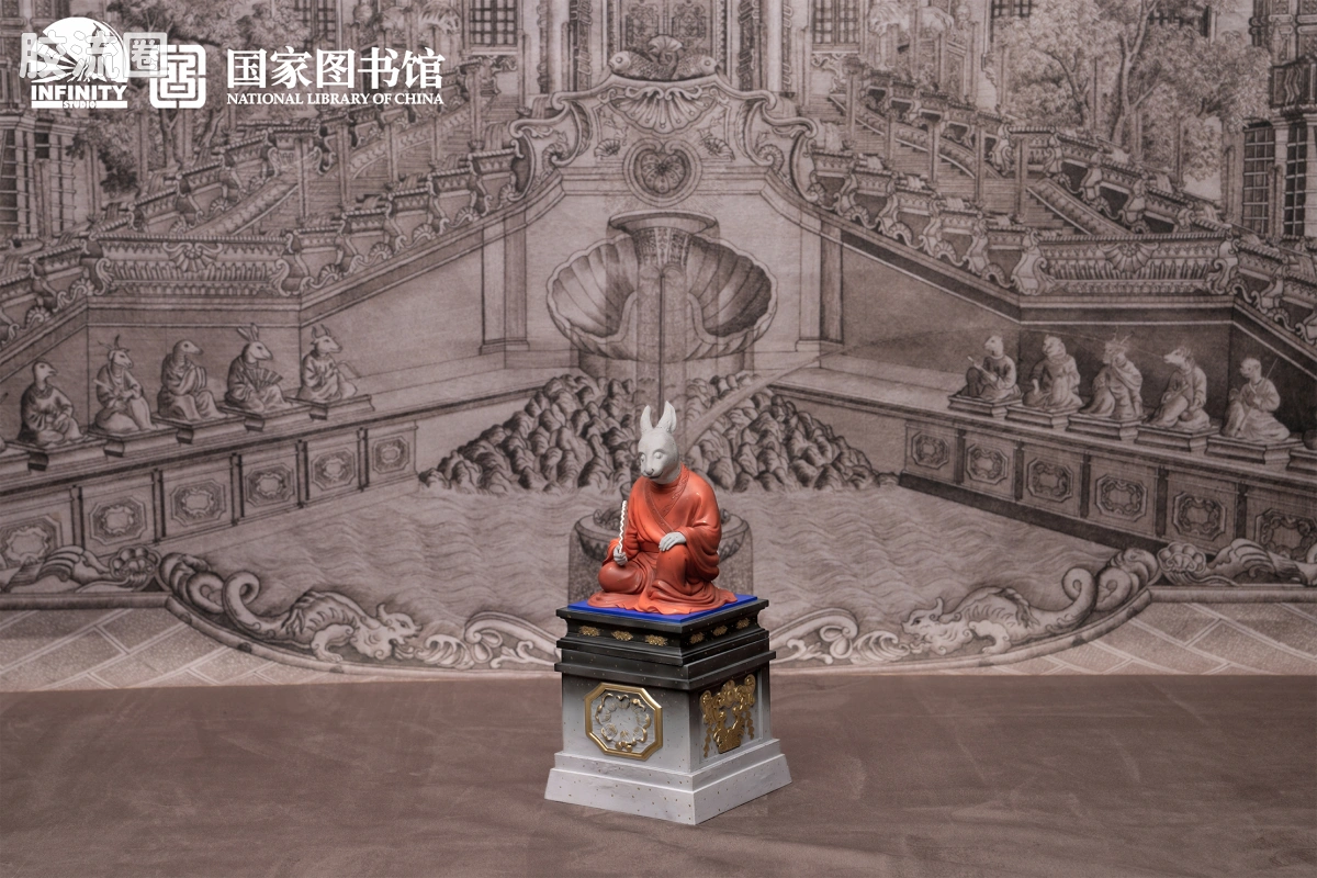 开天工作室 日系手办&雕像系列 十二生肖兽首系列 卯兔 点星三彩 - 图片