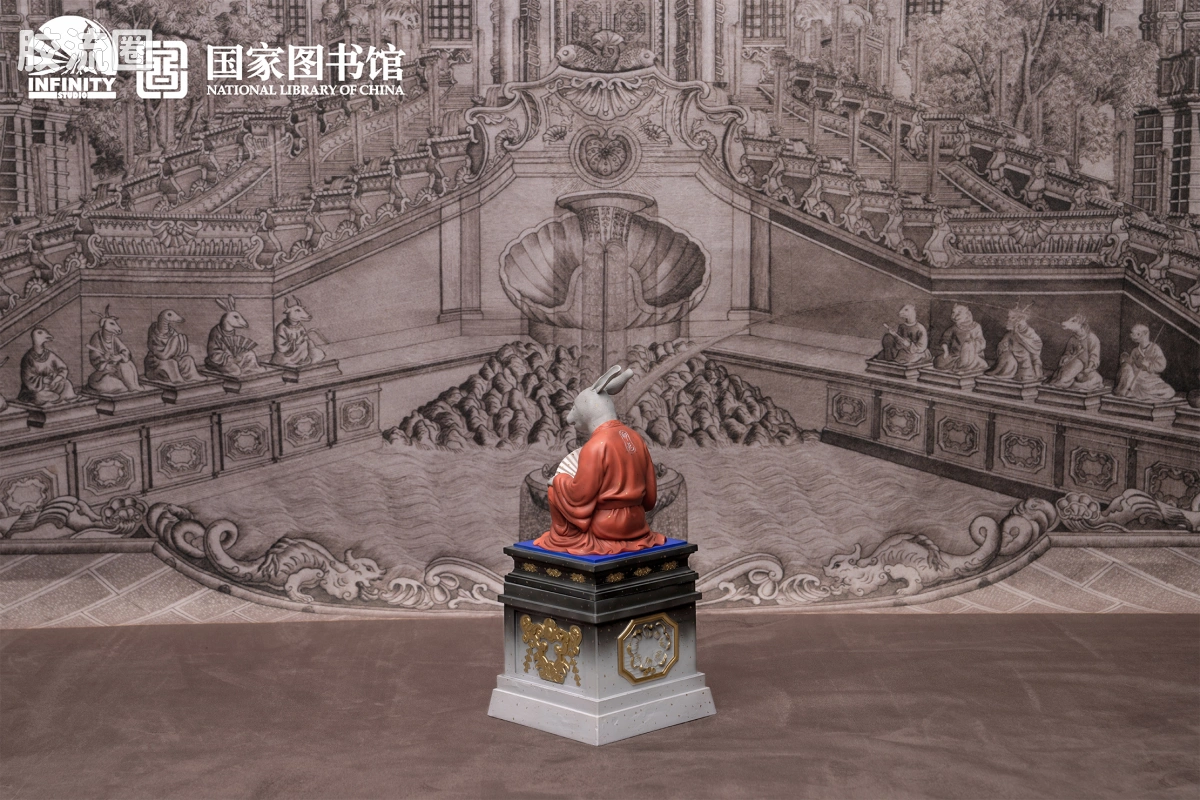 开天工作室 日系手办&雕像系列 十二生肖兽首系列 卯兔 点星三彩 - 图片