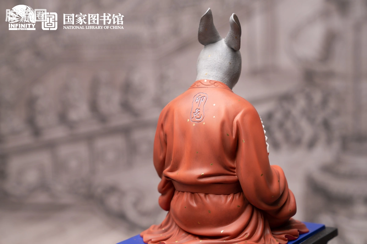 开天工作室 日系手办&雕像系列 十二生肖兽首系列 卯兔 点星三彩 - 图片
