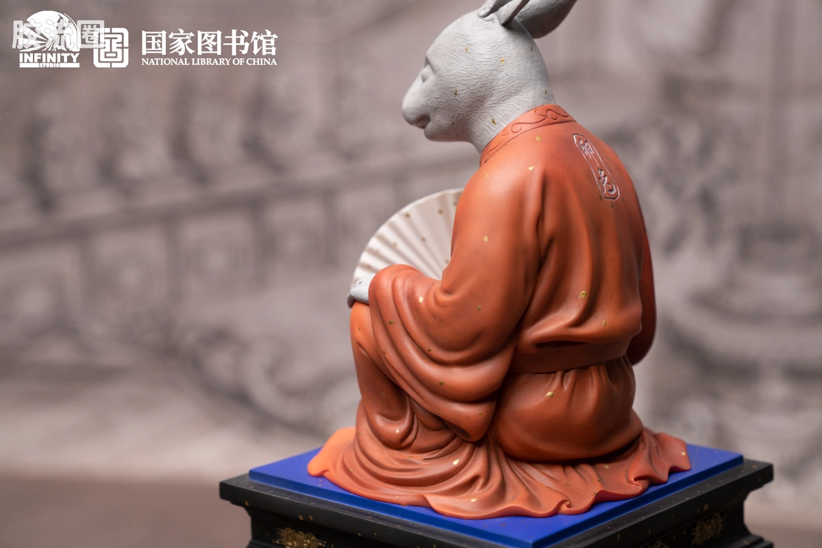 开天工作室 日系手办&雕像系列 十二生肖兽首系列 卯兔 点星三彩 - 图片