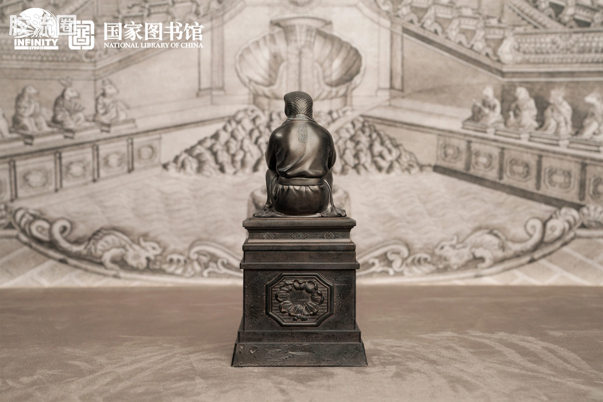 开天工作室 日系手办&雕像系列 十二生肖兽首系列 巳蛇 月下古铜 - 图片