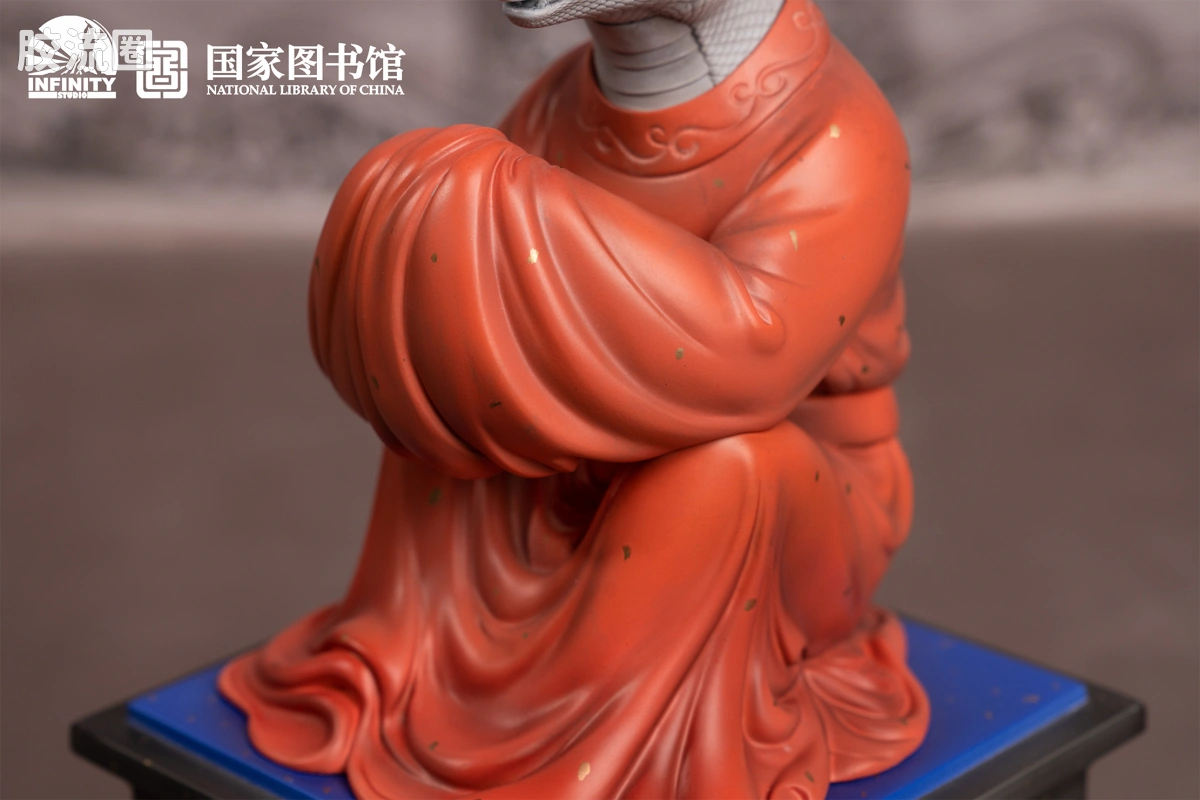 开天工作室 日系手办&雕像系列 十二生肖兽首系列 巳蛇 点星三彩 - 图片