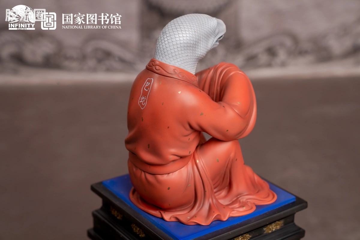 开天工作室 日系手办&雕像系列 十二生肖兽首系列 巳蛇 点星三彩 - 图片