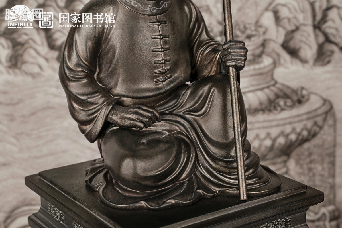 开天工作室 日系手办&雕像系列 十二生肖兽首系列 戌狗 月下古铜 - 图片