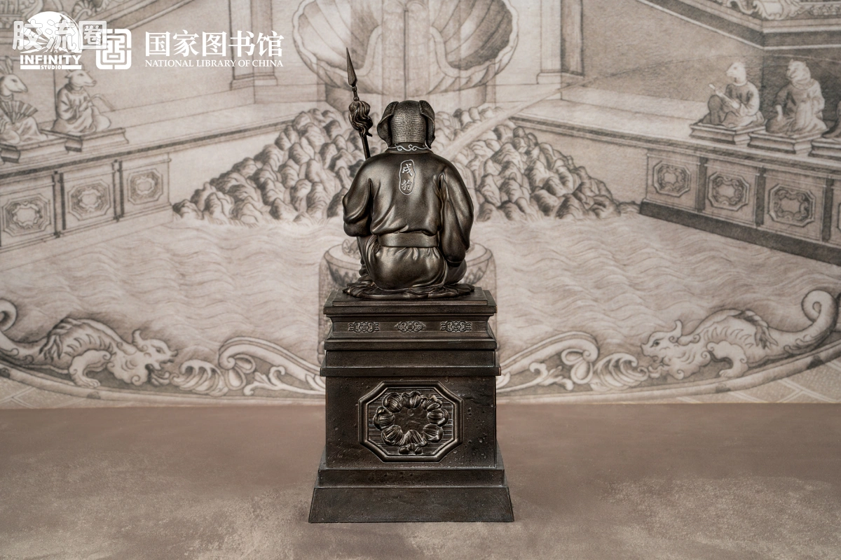 开天工作室 日系手办&雕像系列 十二生肖兽首系列 戌狗 月下古铜 - 图片